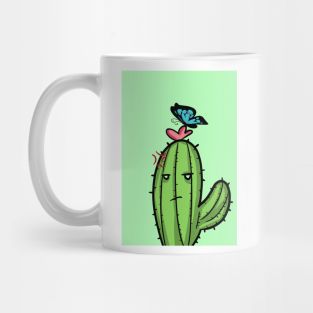 cute cactus and butterfly Mug